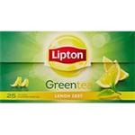 LIPTON GREEN TEA LEMON ZEST TEA BAGS 25